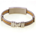 Fashion Silver And Gold Jewelry Hot Sale Jane Stainless Steel Jewelry Bracelet Wire Bangles